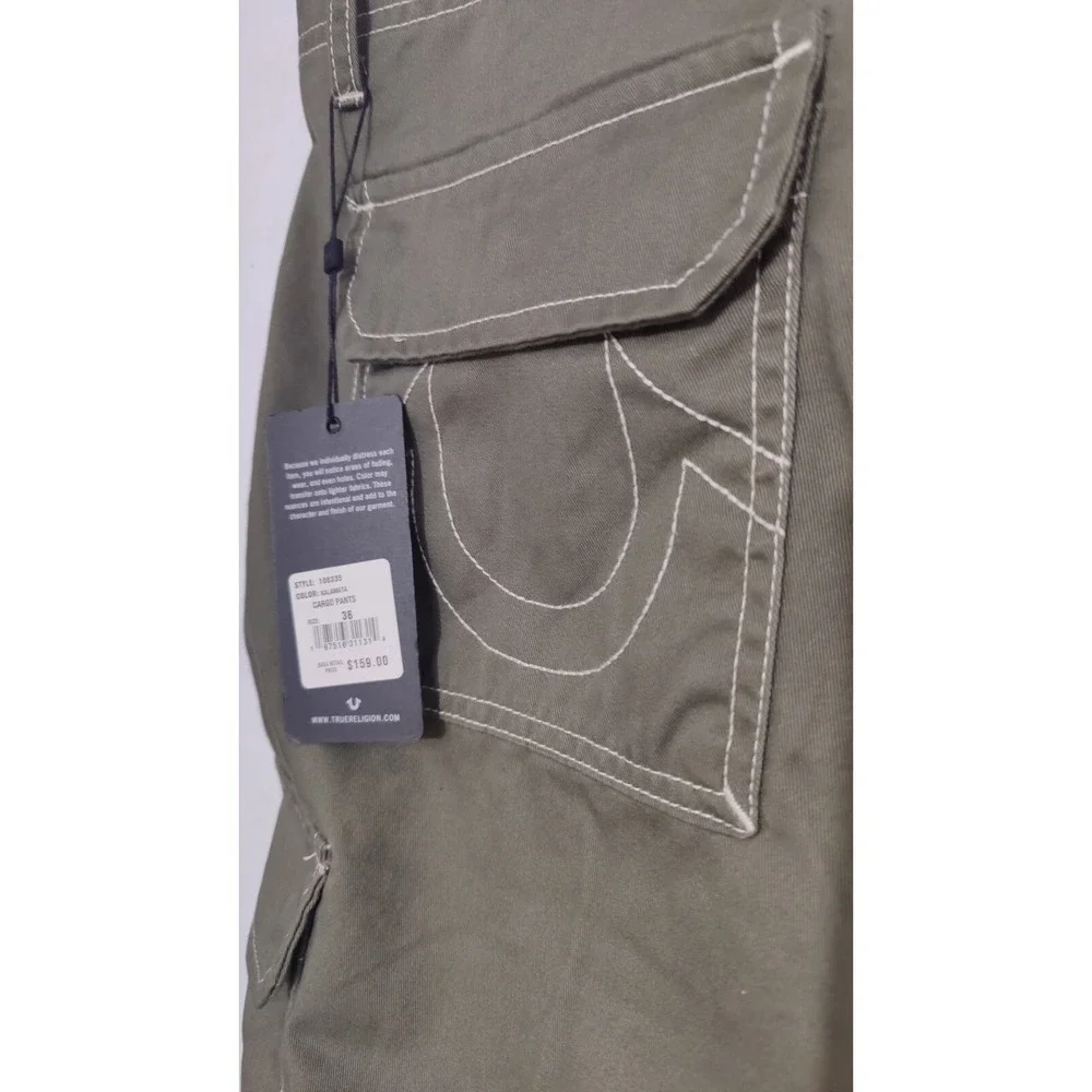 True ReligionJean Men‎ Size 36Cargo Pants  Style #108335 Kalamata Green